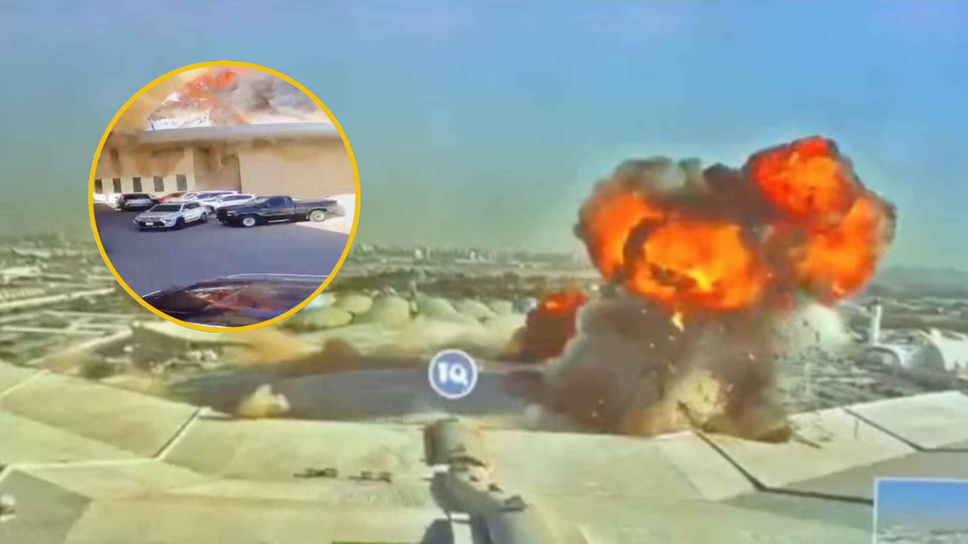 Video: así fue el impacto del dron iraní en el aeropuerto de Kuwait