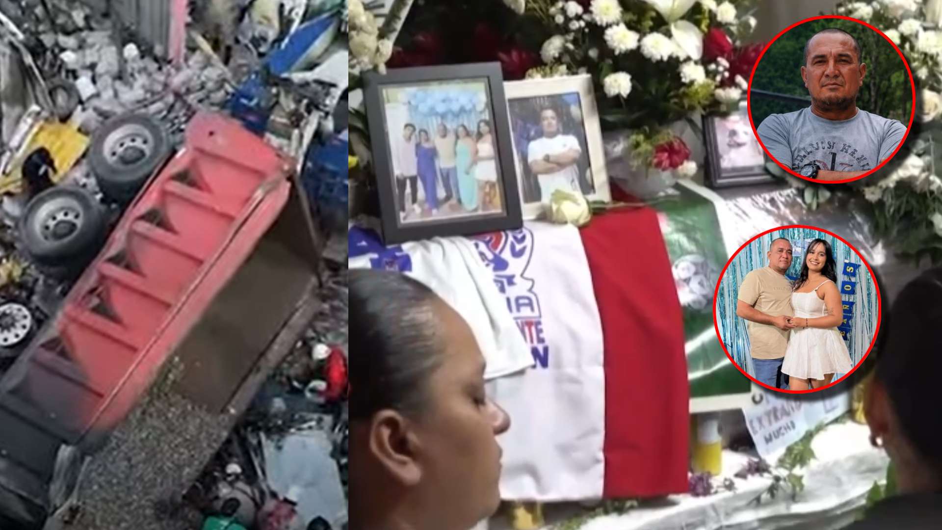Despedida a fallecido en accidente en colonia Villa Nueva