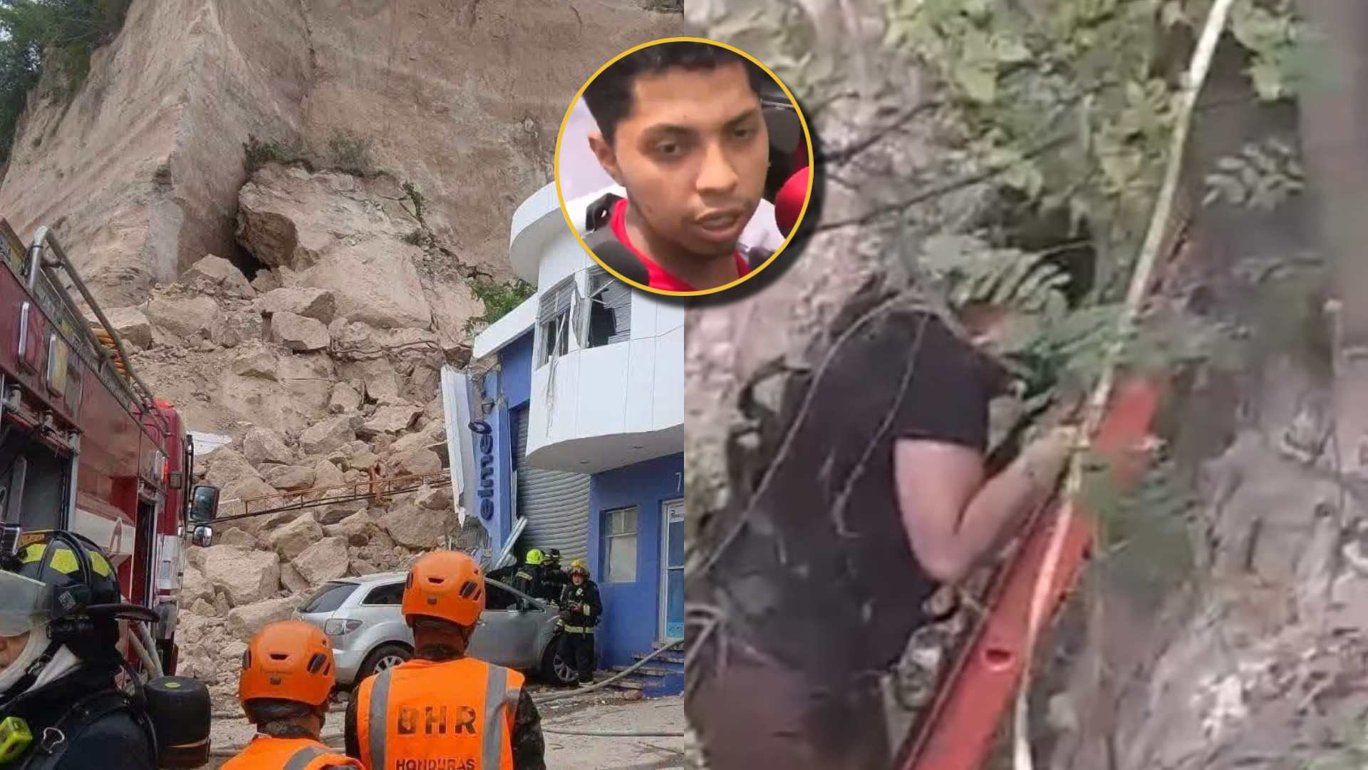 Rescatado tras derrumbe en Anillo Periférico relata lo ocurrido