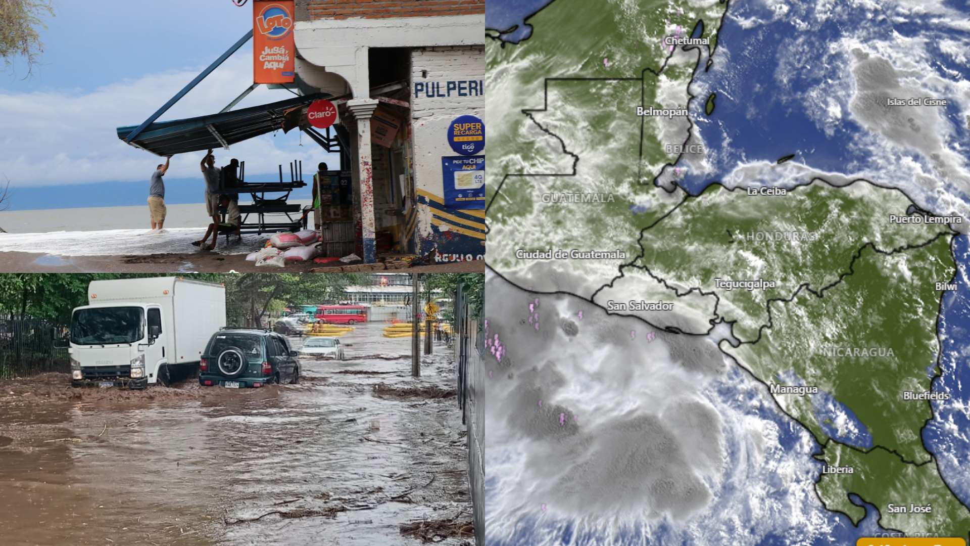 Daños a nivel nacional han dejado lluvias ante influencia de tormenta tropical Cristina