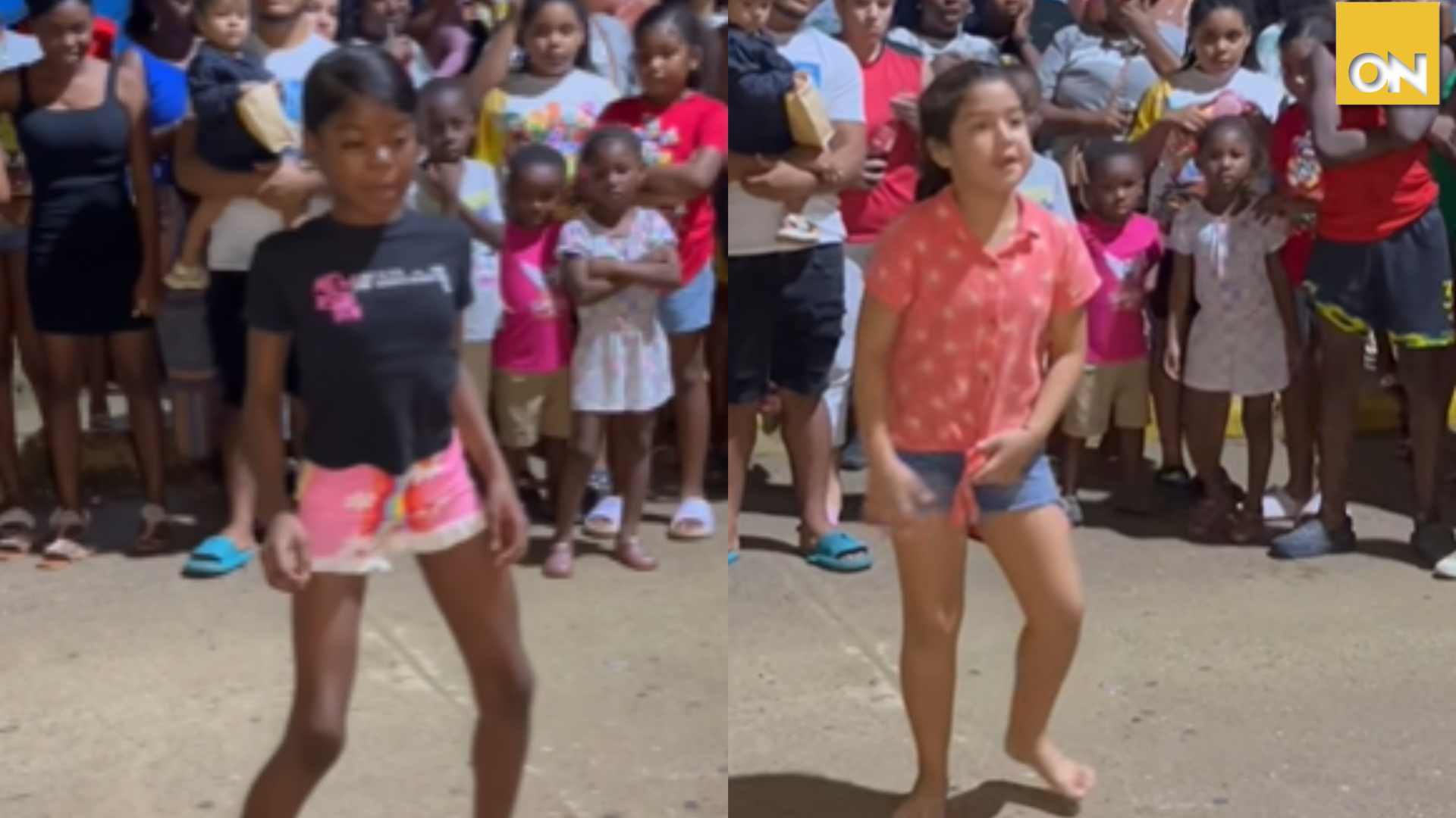 niñas bailando punta garífuna