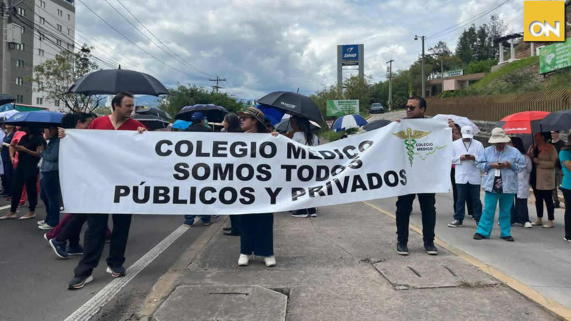 protestas de médicos en Honduras