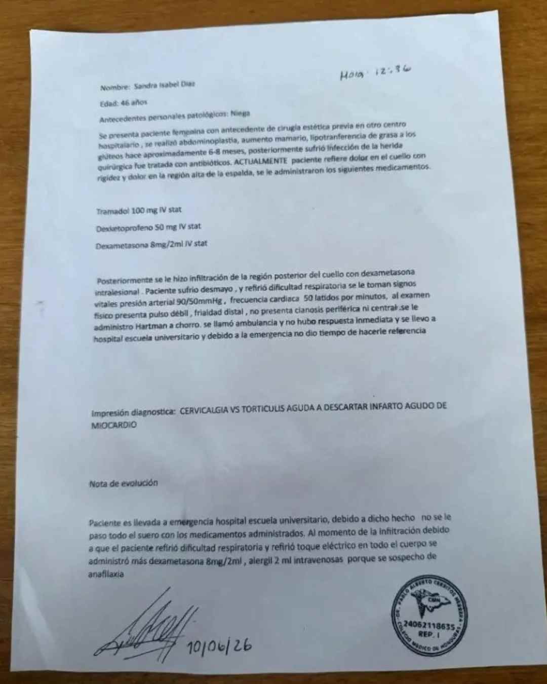 ¿Qué revela el reporte médico sobre la muerte de la chef Sandra Díaz? Nuevos detalles salen a la luz
