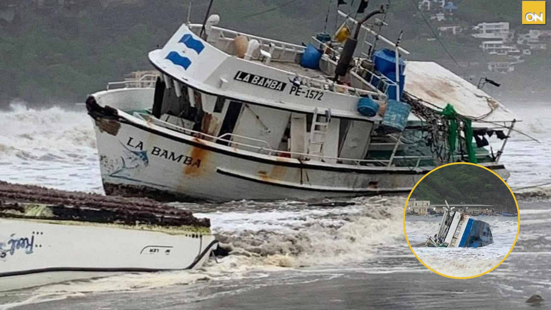 ¿Cómo afectó el alto oleaje a las embarcaciones en San Juan del Sur, Nicaragua