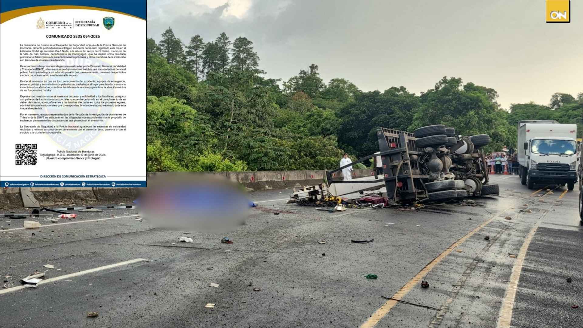 ¿Cómo ocurrió el accidente de tránsito en el sector de El Rodeo que dejó al menos siete policías fallecidos