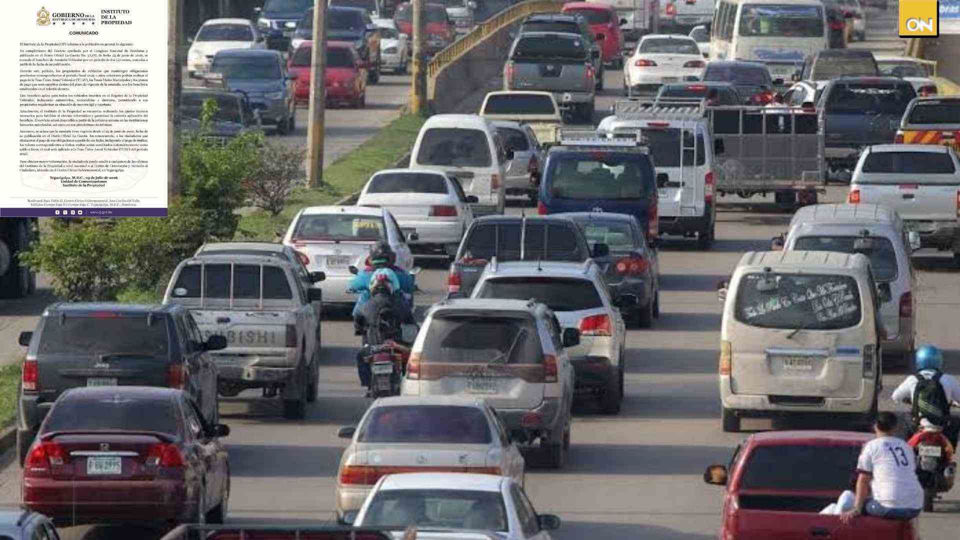 Amnistía Vehicular 2026 en Honduras cuándo entra en vigor, quiénes aplican y cómo acceder al beneficio