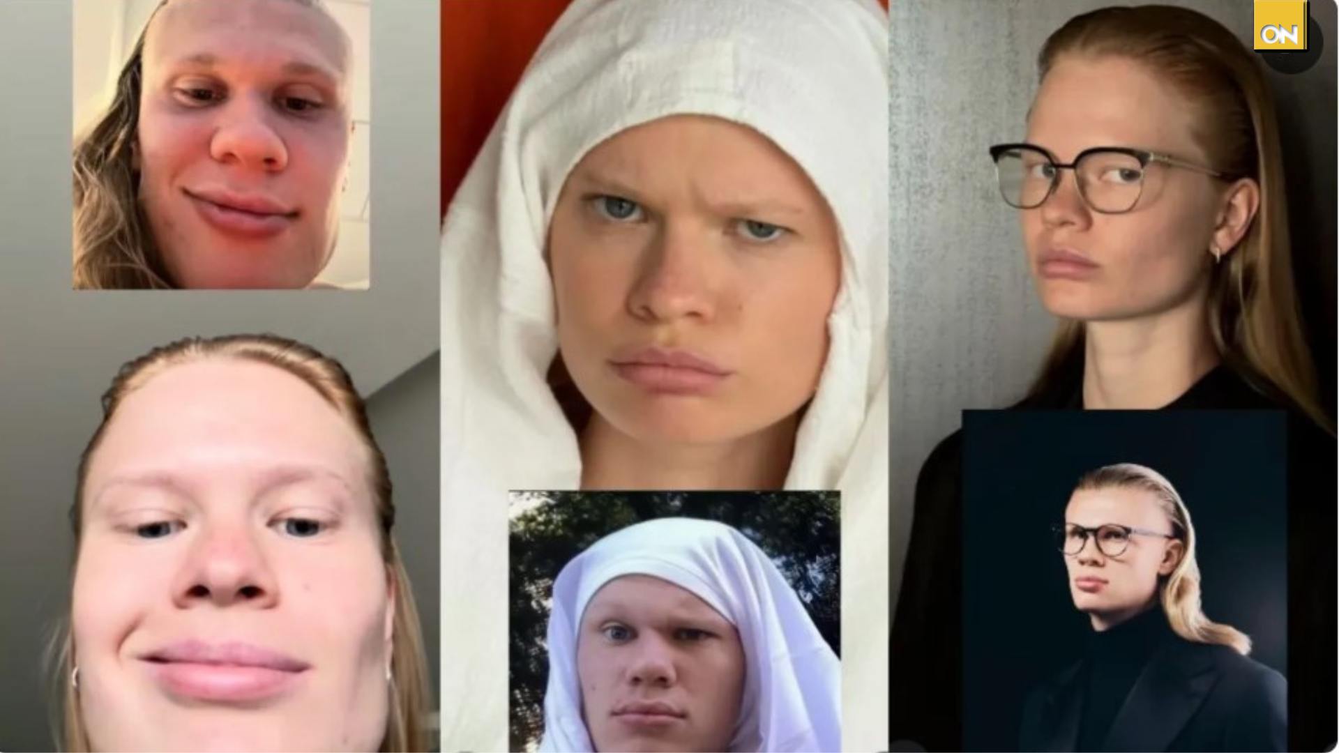 ¿Es su hermana gemela?: Mujer sorprende por su idéntico parecido con Erling Haaland y genera reacciones