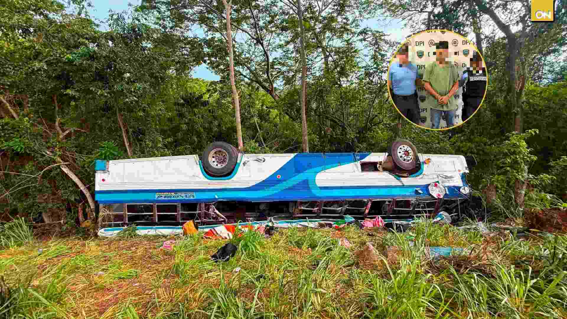 ¿Qué delitos le imputarán al conductor del autobús involucrado en el accidente entre El Negrito y Morazán?