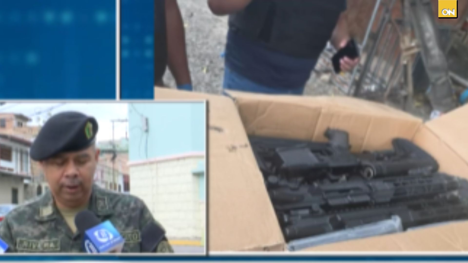 Decomisan armamento en taller de buses de San Pedro Sula