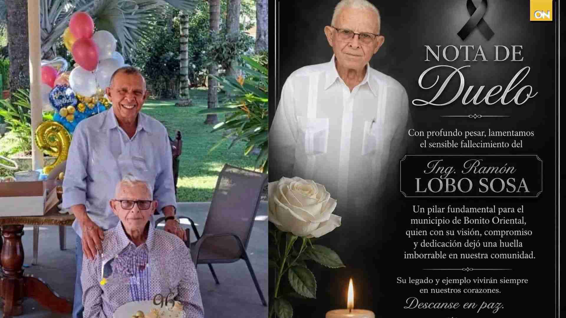Muere Ramón "Moncho" Lobo Sosa a los 99 años en Colón
