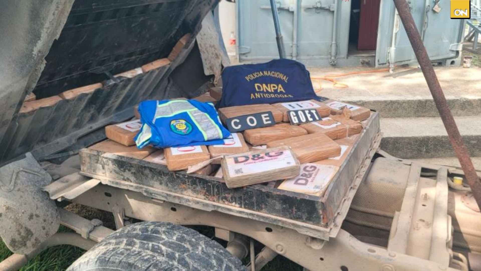 Decomisan 90 kilos de cocaína en Potrerillos, Cortés