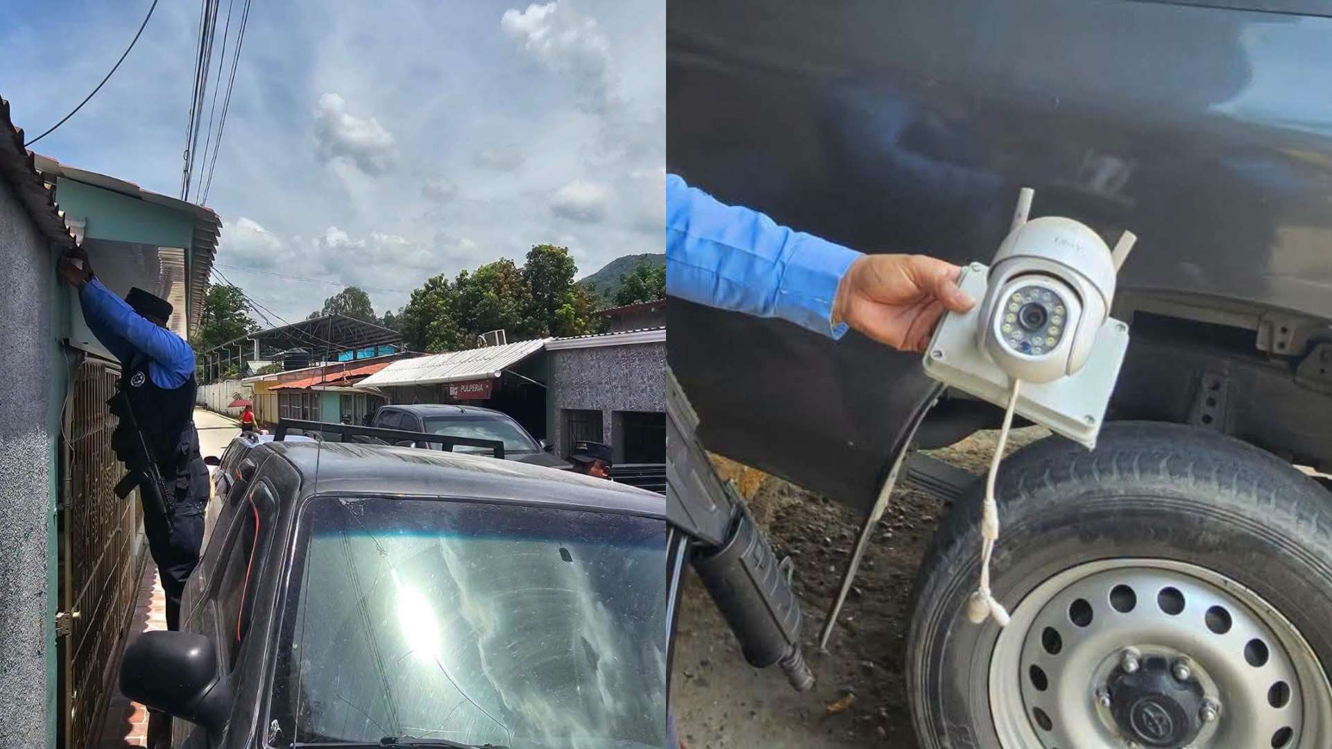 Decomiso de cámaras en negocios y viviendas en Chamelecón