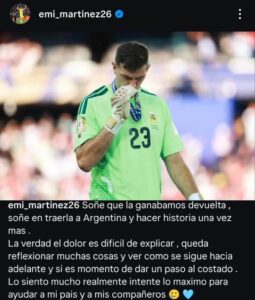 Dibu Martínez futuro Argentina