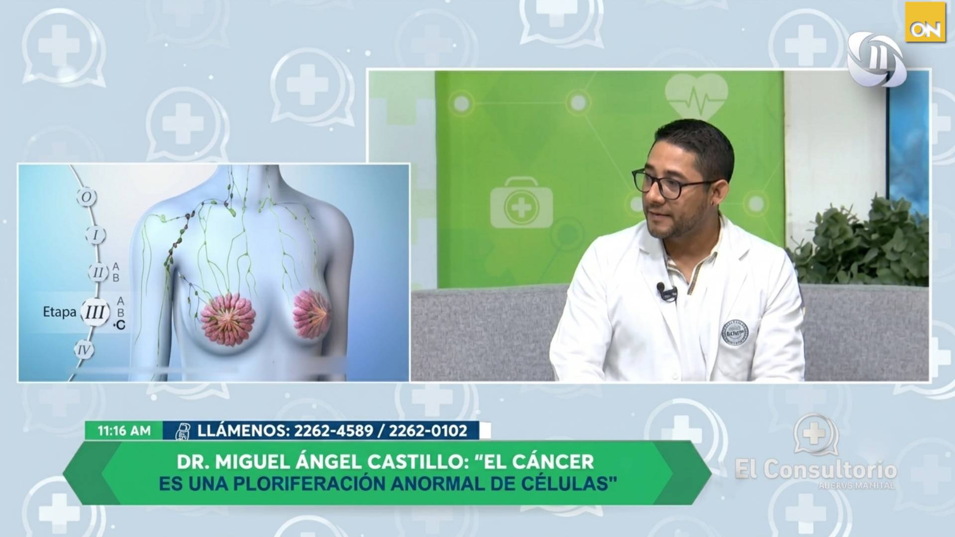 El Consultorio del Once: Cáncer de mama y detección temprana