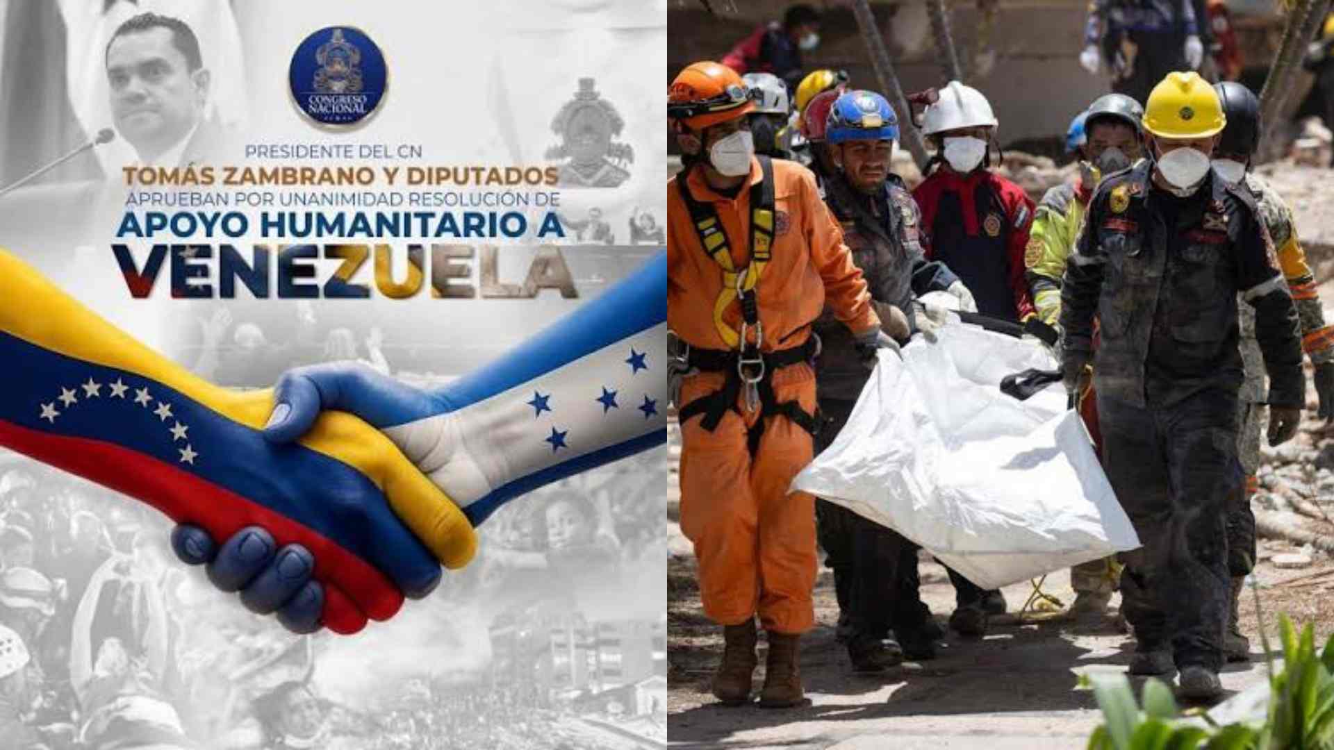 Honduras enviará ayuda a Venezuela por terremotos: diputados donarán un día de salario tras aprobación del Congreso