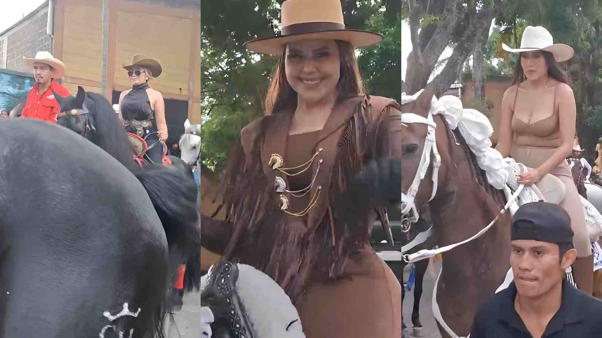 ¿Hondureñas roban miradas? La belleza que deslumbró durante el desfile hípico de San Marcos de Colón