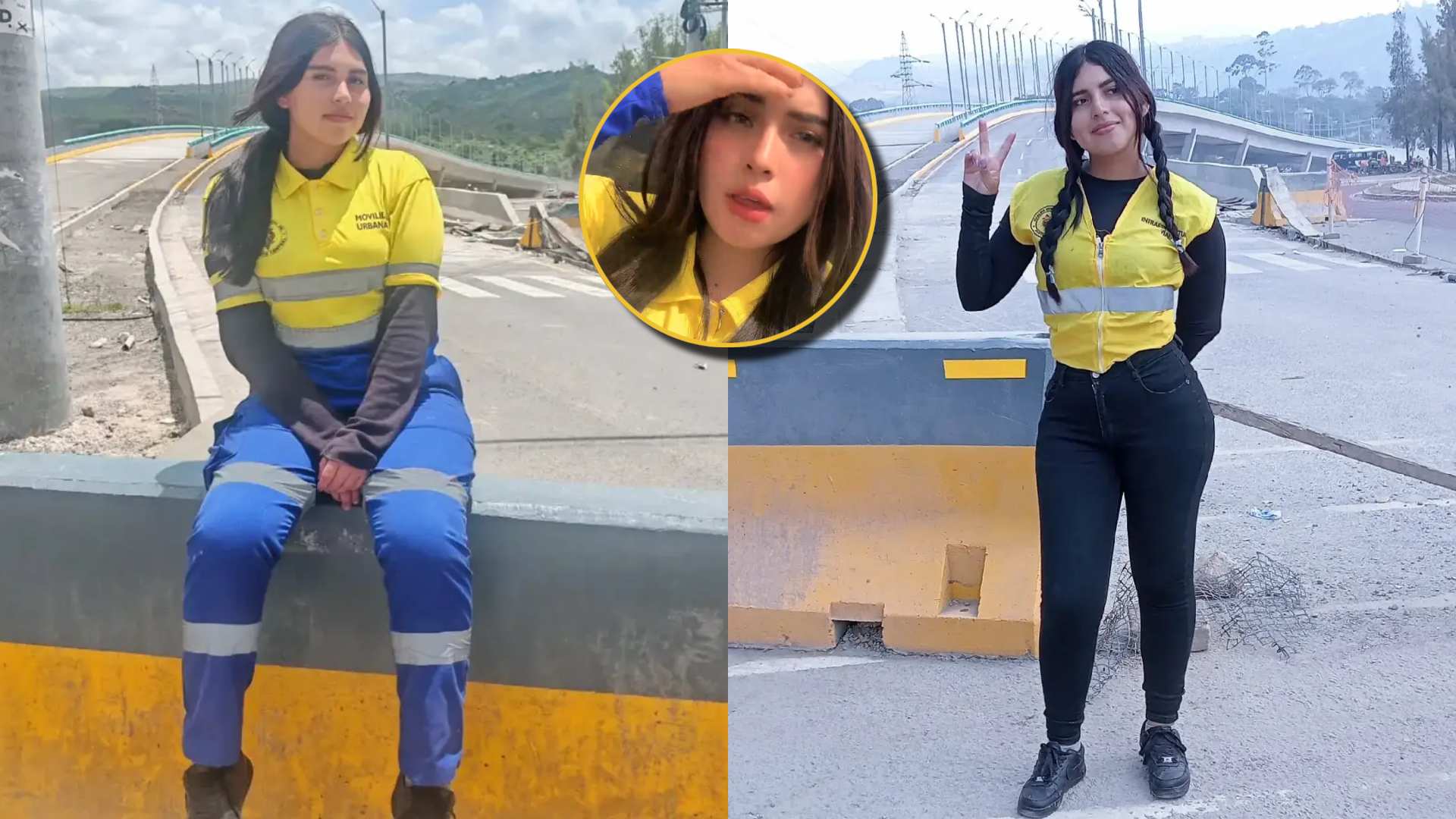 Empleada municipal flecha corazones en Tegucigalpa