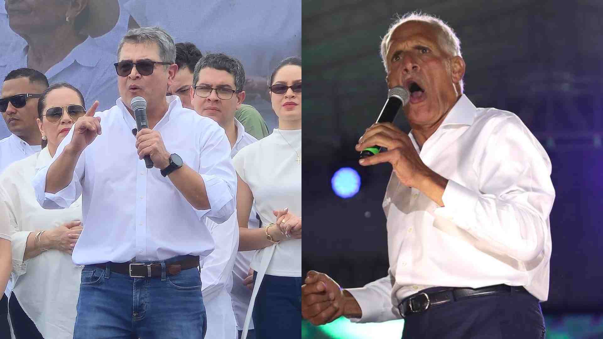 Las palabras de Juan Orlando Hernández a Nasry Asfura y Tomás Zambrano durante su primer discurso