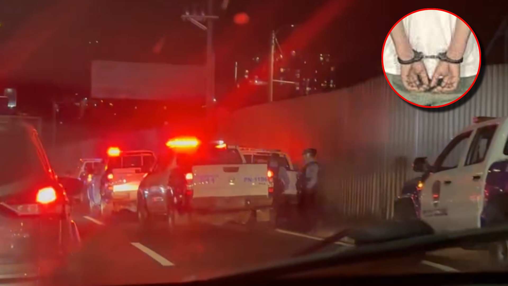 Persecución termina en balacera y captura en Anillo Periférico