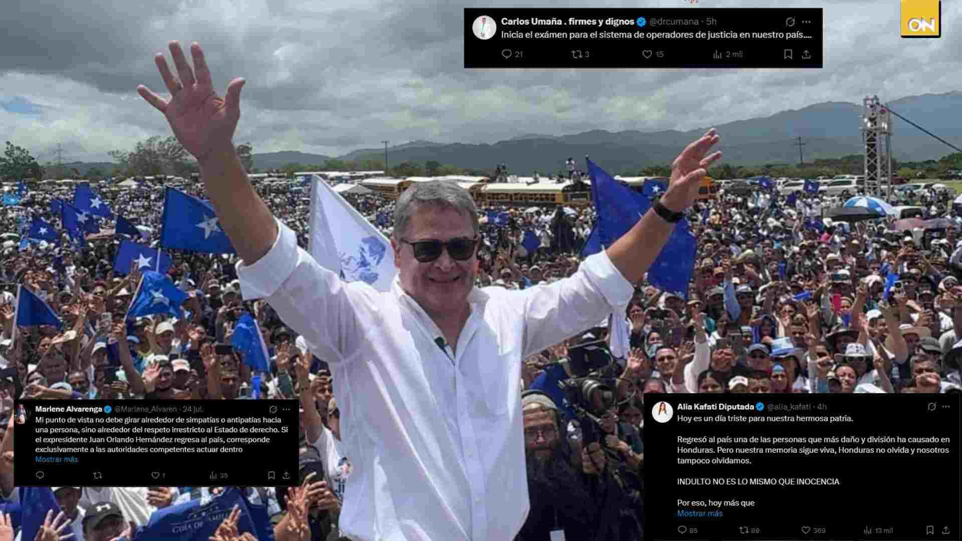 Reacciones JOH Honduras