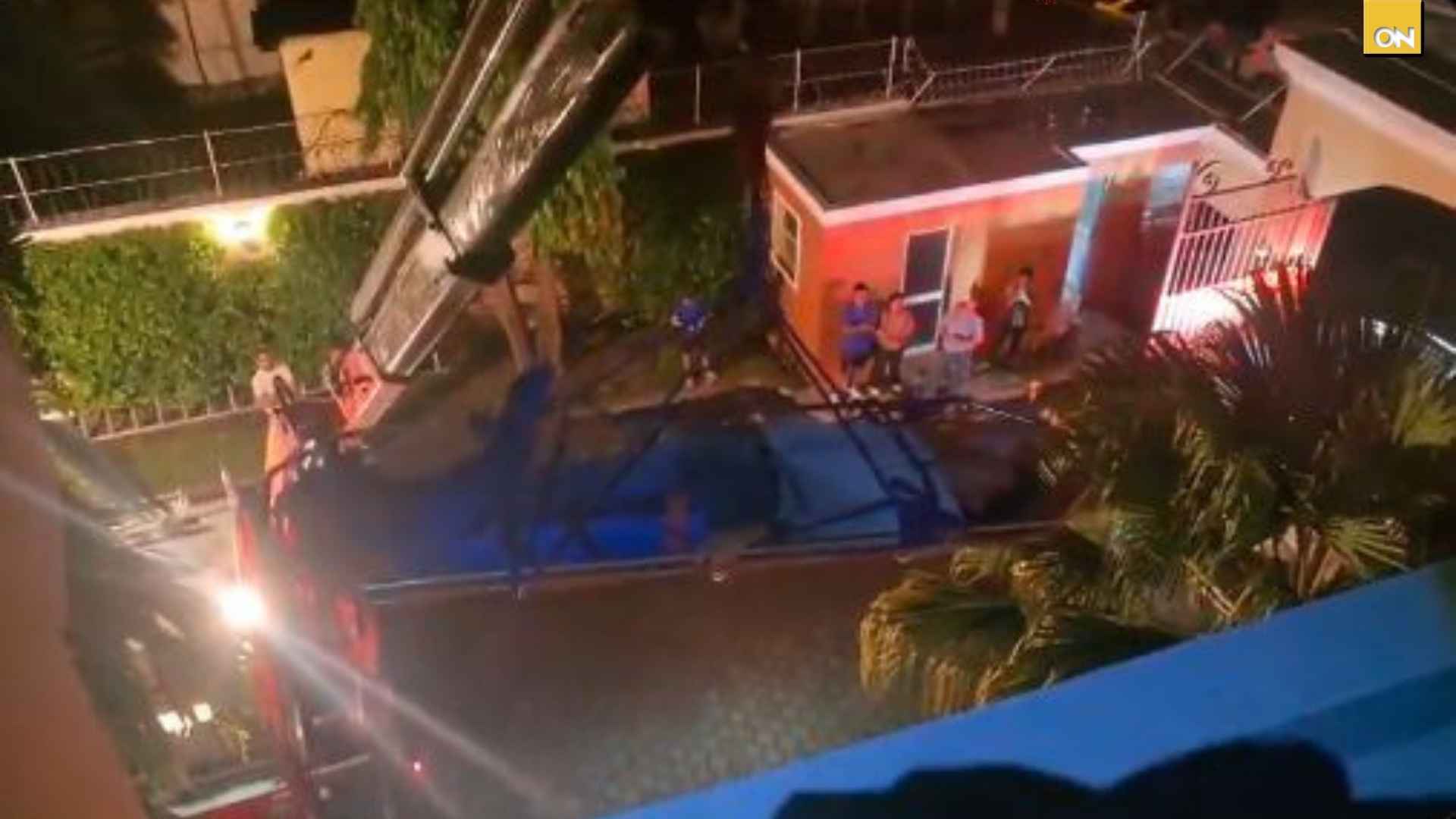 Rescatan hombre techo Tegucigalpa