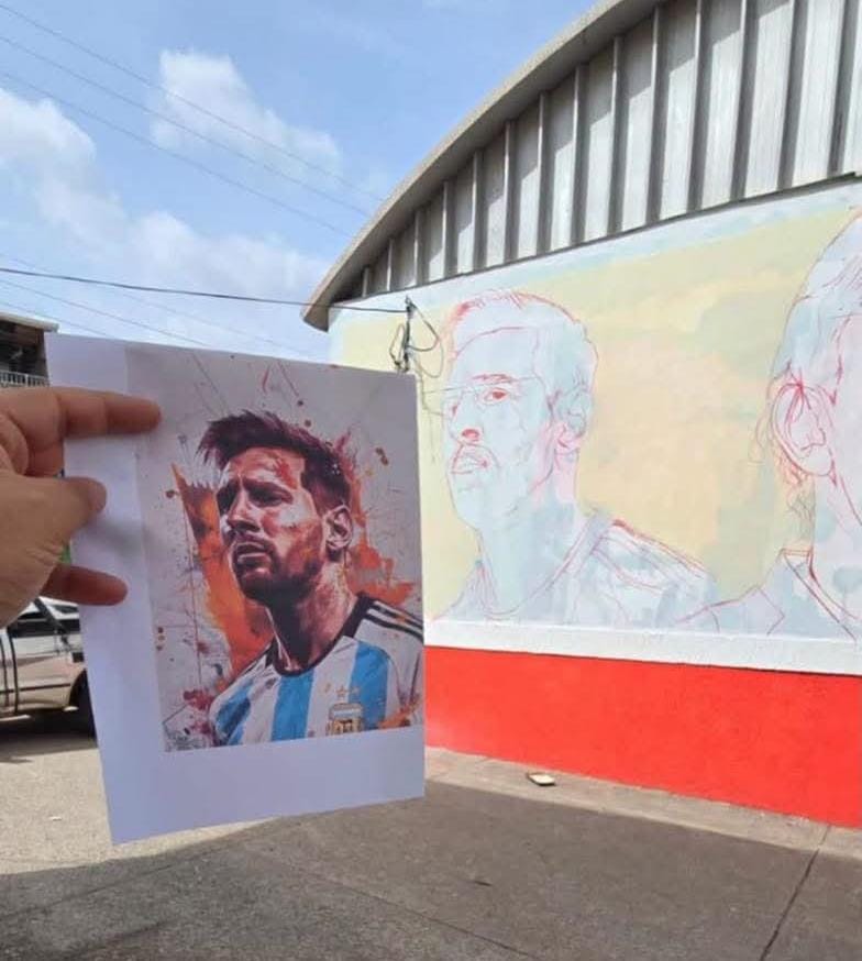 Librtad Comayagua mural fútbol