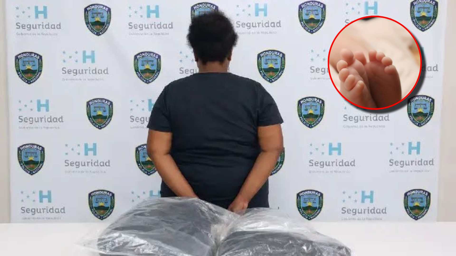 Capturada por querer "llevarse" bebé en maleta en Puerto Lempira