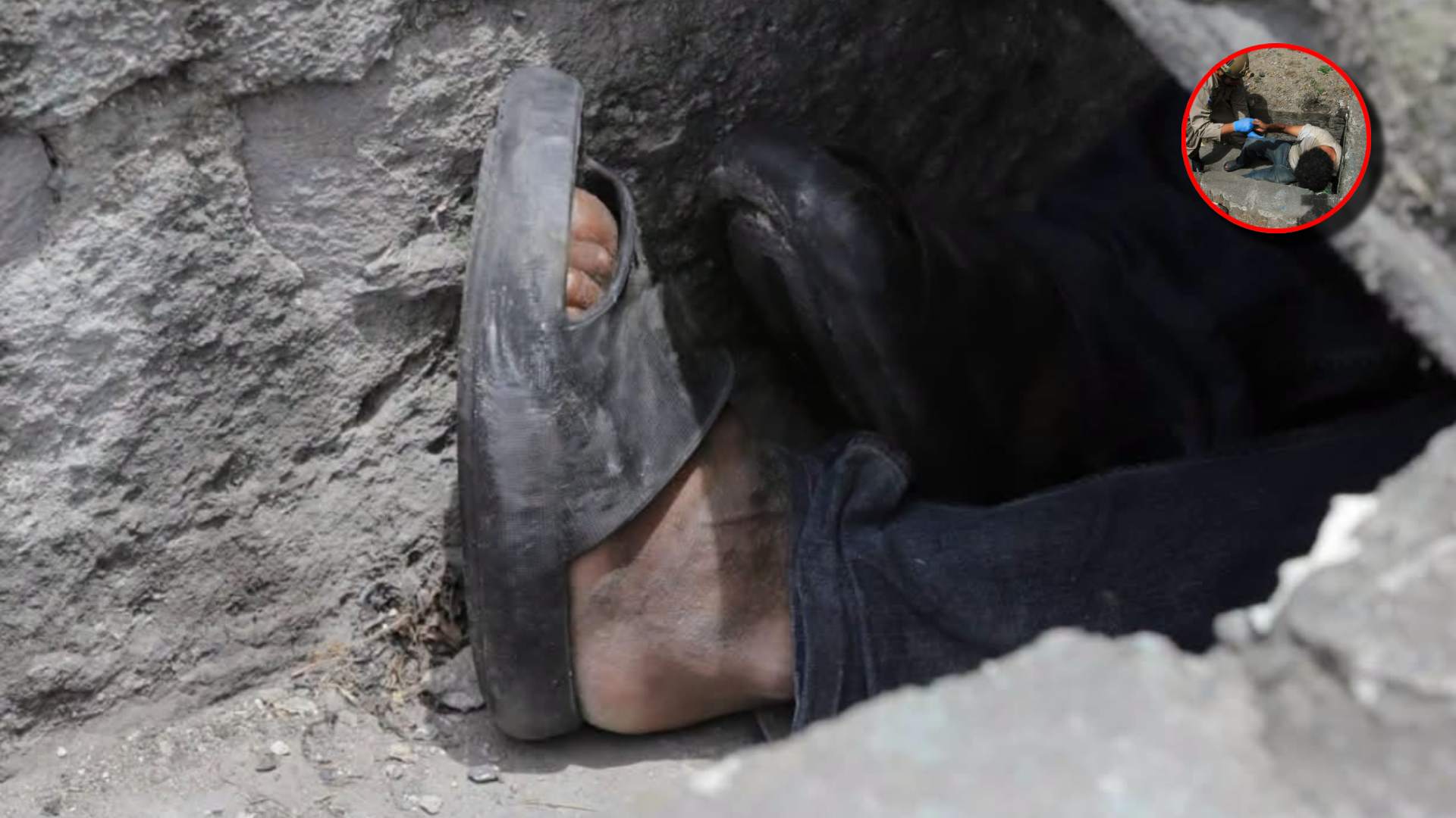 Caso de hombre en cuneta de colonia Godoy de Tegucigalpa