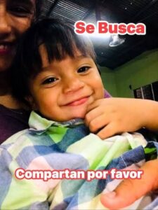 ¿Dónde está Mateo? Desaparece niño de 2 años en El Progreso; familia clama ayuda para encontrarlo
