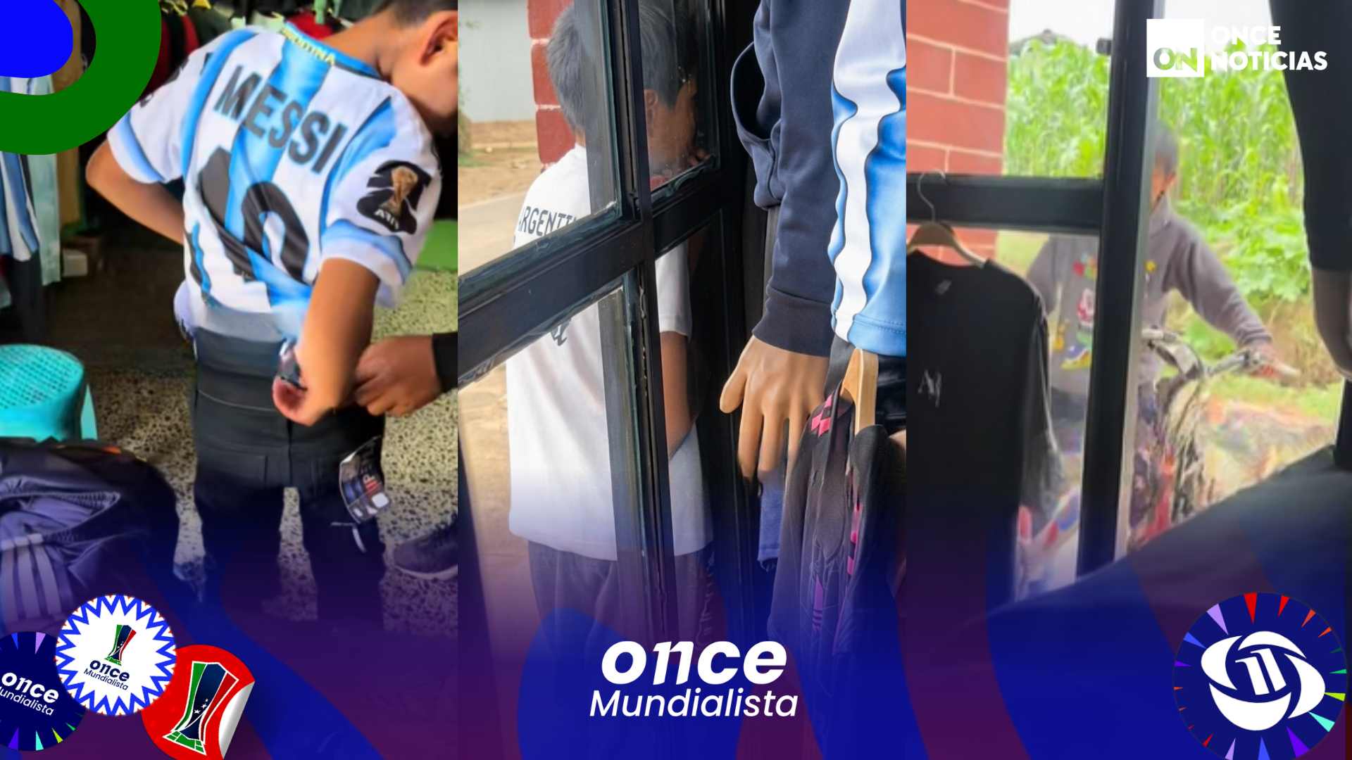 niño viendo partido Mundial