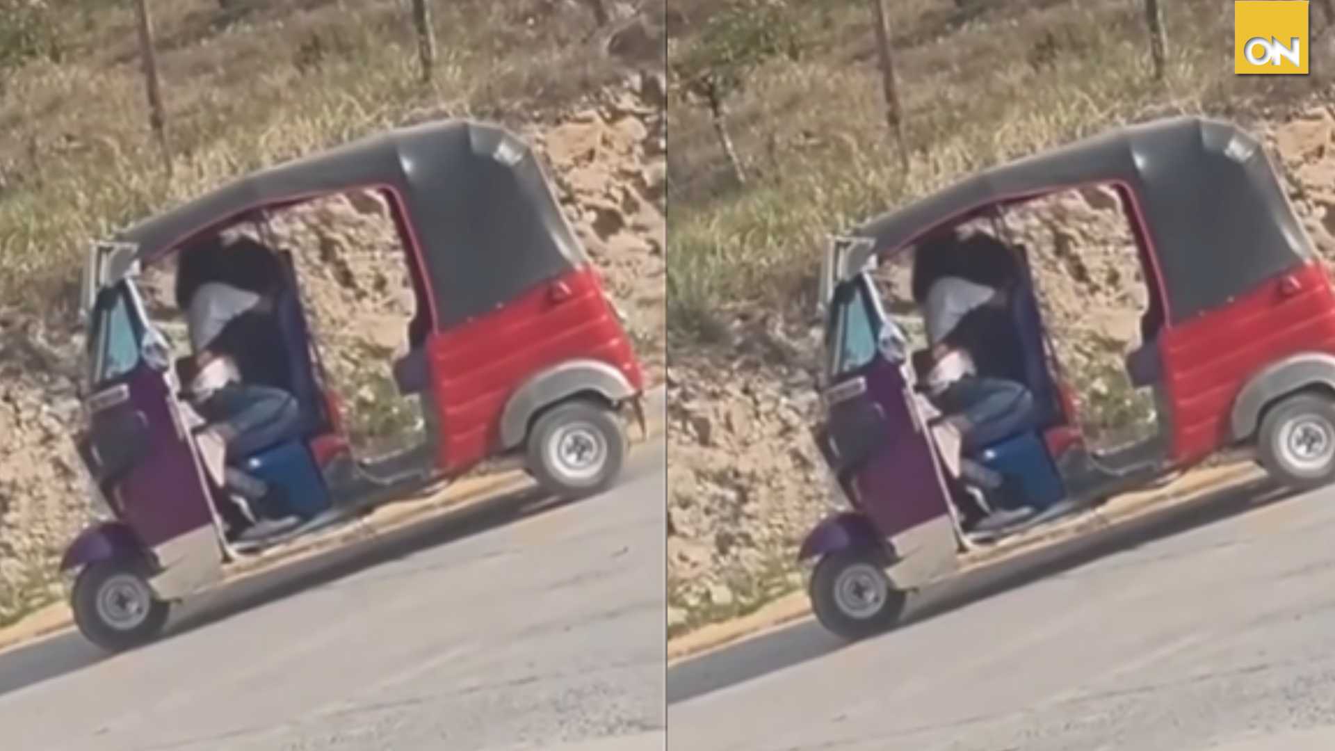 pareja hondureña romántico mototaxi