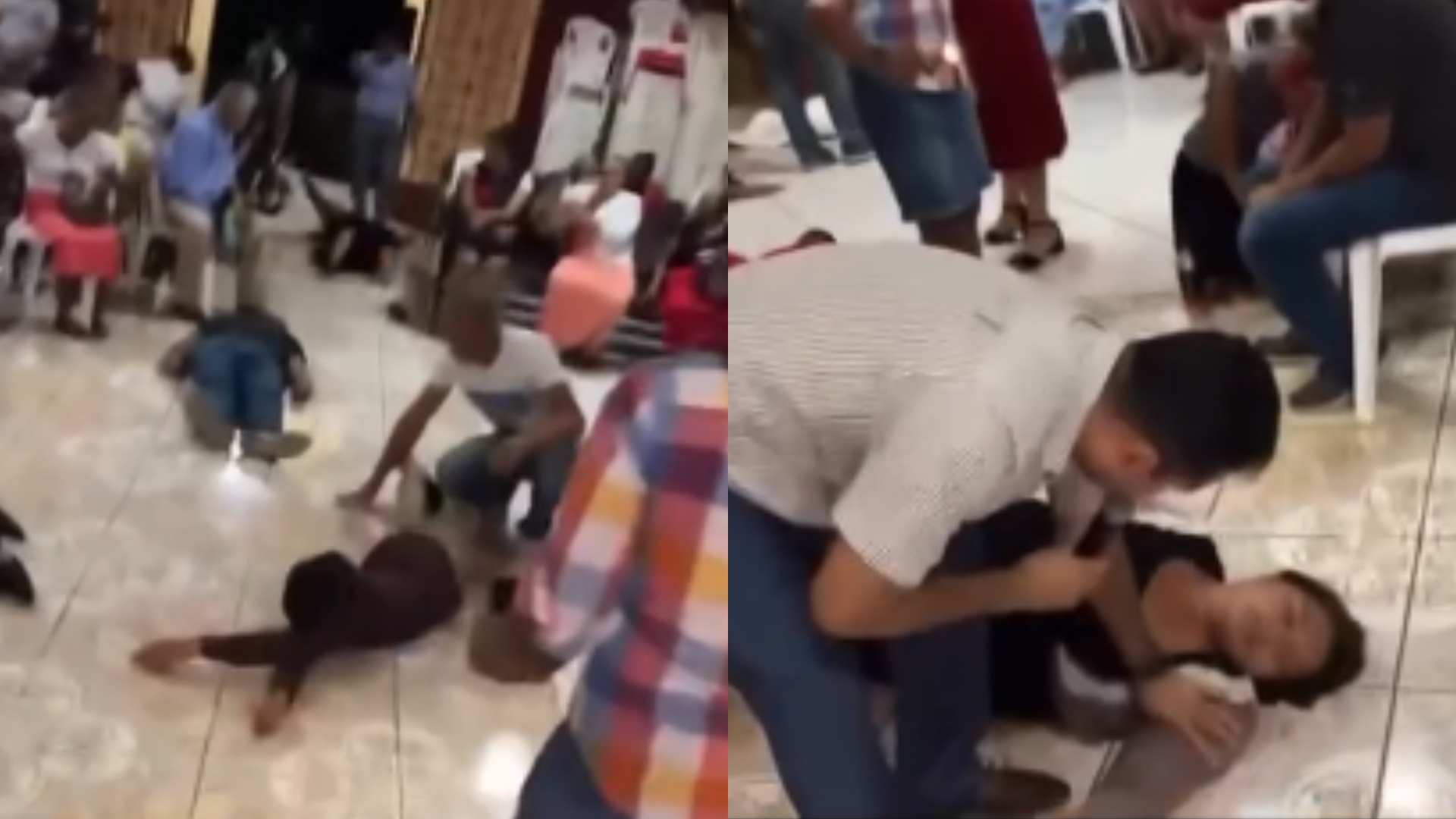 ¿En Honduras? Difunden video de “endemoniados” en iglesia